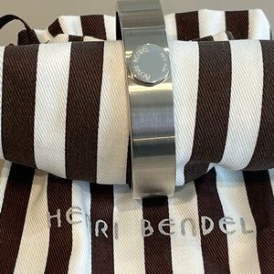 Henri Bendel stainless steel bangle. Never worn.